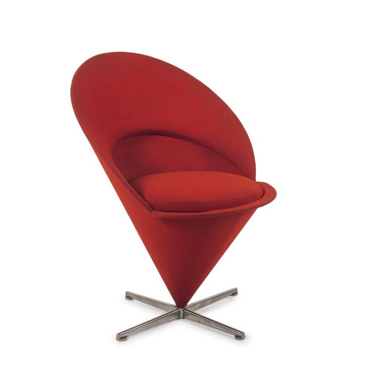 Hauptbild zu Objekt, Sessel 'Cone chair', 1958, Verner Panton, Plus-Linje, D&auml;nemark, 137A 83