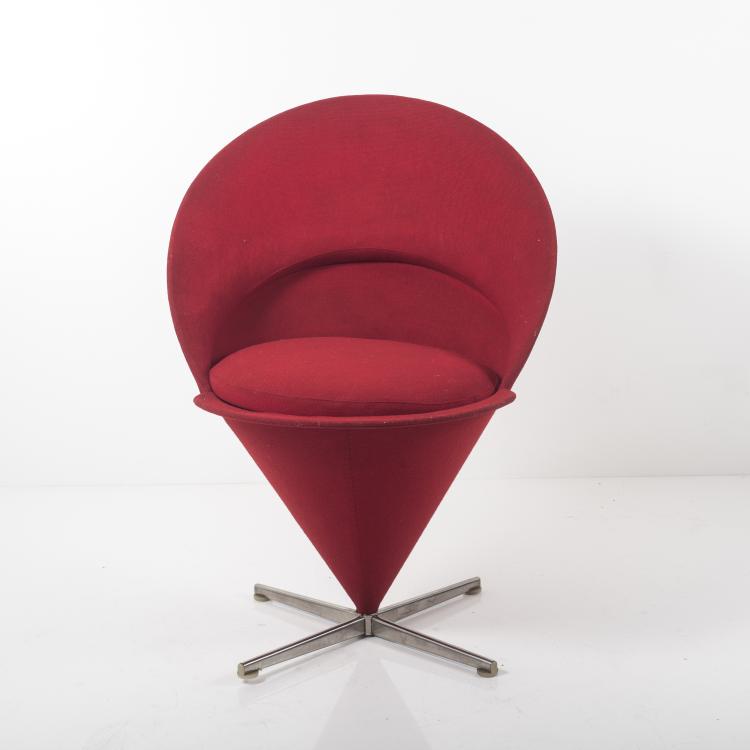 Bild 1 zu Objekt, Sessel 'Cone chair', 1958, Verner Panton, Plus-Linje, D&auml;nemark, 137A 83