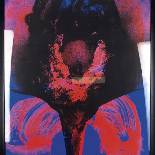 Untiteld (Abstract Composition in Red, Blue and Black), 1972