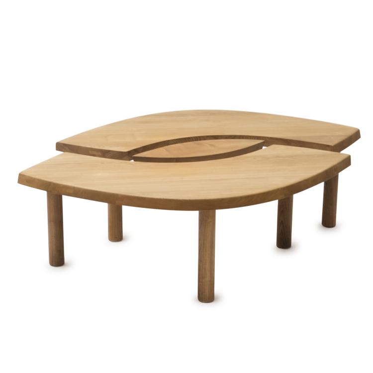 Hauptbild zu Objekt, Sofatisch / Sitzbank  L'Oeil, um 1960, Pierre Chapo, Atelier Pierre Chapo, Frankreich, 136A 185