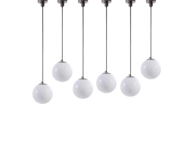 Hauptbild zu Objekt, Six ceiling lights, 1920/30s, Deutschland, 137B 212