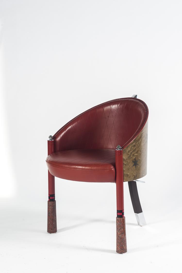 Bild 1 zu Objekt, 'F3 - Frankfurt' chair, 1985, Norbert Berghof, Draenert, Immenstaad, 136A 196