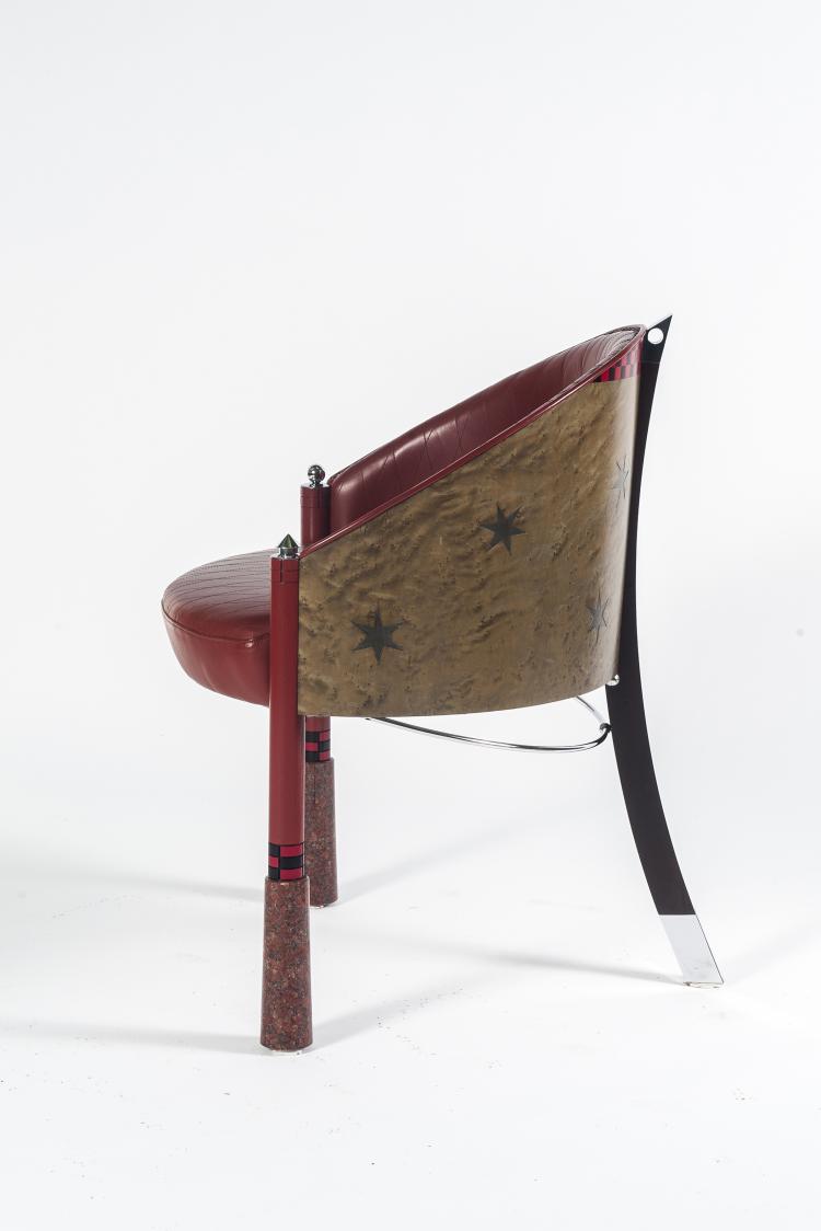 Bild 2 zu Objekt, 'F3 - Frankfurt' chair, 1985, Norbert Berghof, Draenert, Immenstaad, 136A 196