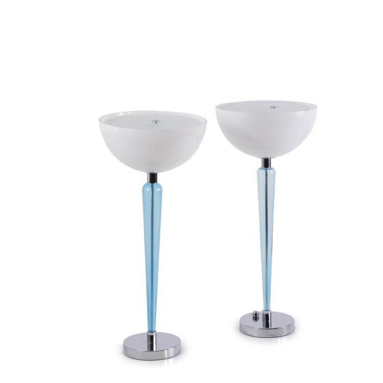 Hauptbild zu Objekt, Zwei Bodenleuchten 'Coppa', 1980, Jeannot Cerutti, VeArt f&uuml;r Artemide, Mailand, 137B 562