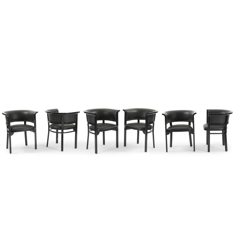 Hauptbild zu Objekt, Sechs Armlehnst&uuml;hle, 1903, Marcel Kammerer, Thonet, Wien, 137B 209