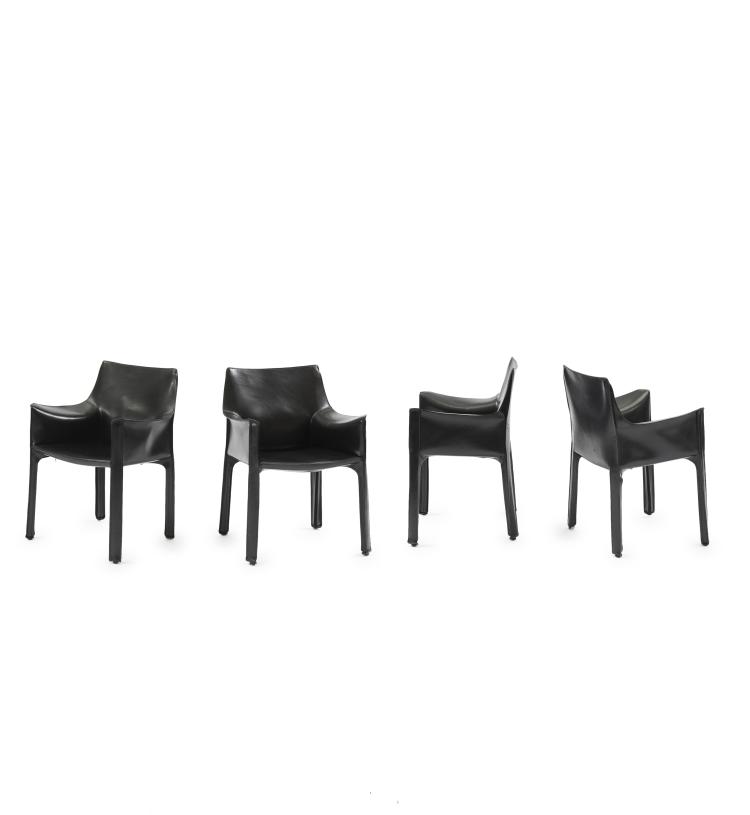 Hauptbild zu Objekt, Four 'Cab 413' armchairs, 1979, Mario Bellini, Cassina, Mailand, 137B 500