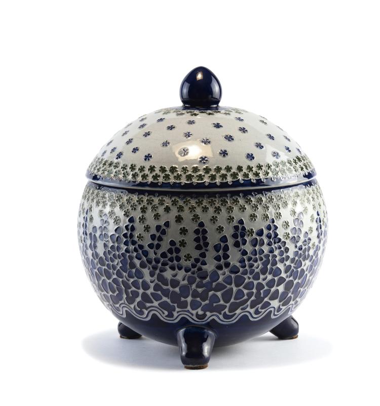 Hauptbild zu Objekt, Covered bowl, c. 1906, Richard Riemerschmid, Merkelbach, Reinhold, Grenzhausen, 139A 18