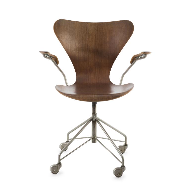 Hauptbild zu Objekt, Arbeitsstuhl '3117', 1955, Arne Jacobsen, Hansen, Fritz, Aller&ouml;d, 137A 57