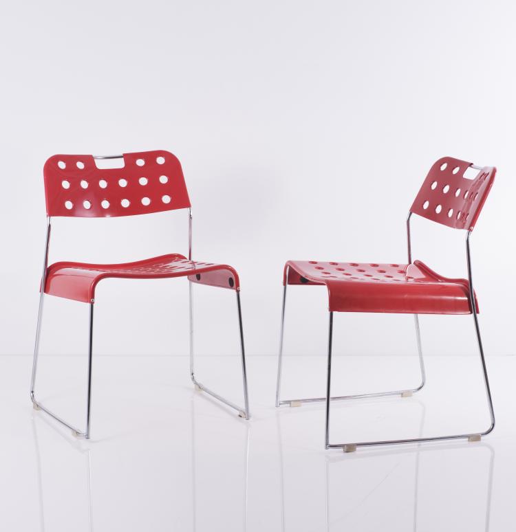 Bild 4 zu Objekt, Zwei Stapelst&uuml;hle 'Omstack', 1970, Rodney Kinsman, Bieffeplast, Padua, 137B 477