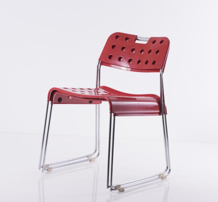 Bild 5 zu Objekt, Zwei Stapelst&uuml;hle 'Omstack', 1970, Rodney Kinsman, Bieffeplast, Padua, 137B 477