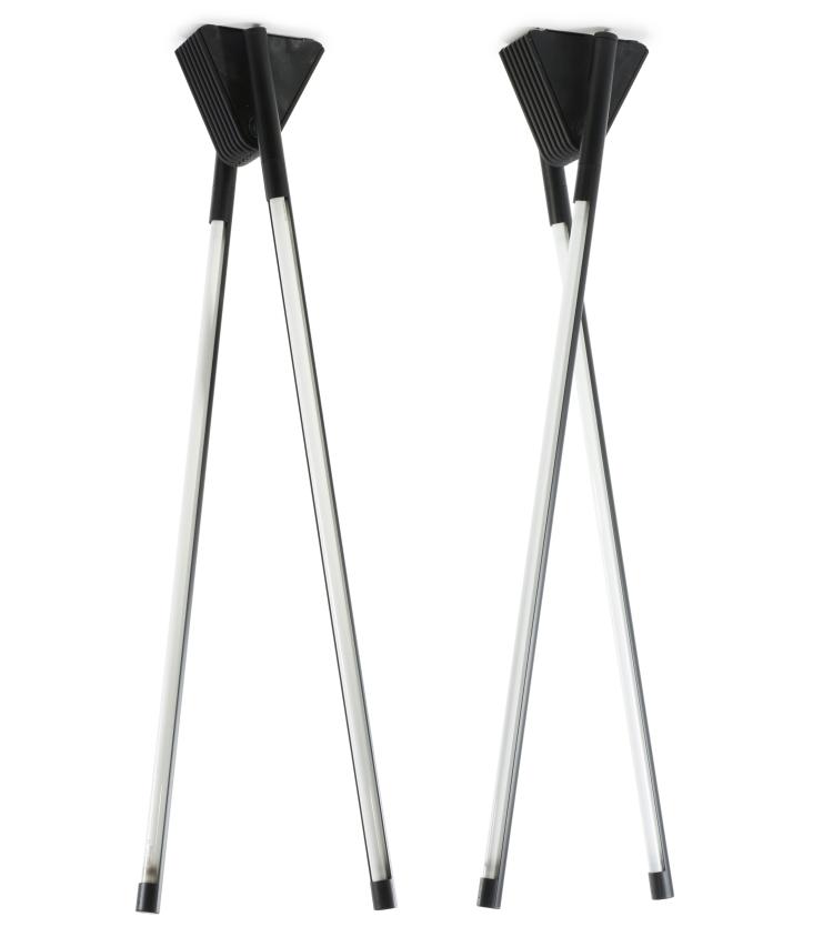 Hauptbild zu Objekt, Two 'Flu' ceiling lights, 1980, Rodolfo Bonetto, Luci Illuminazione, Cinisello, 137B 560