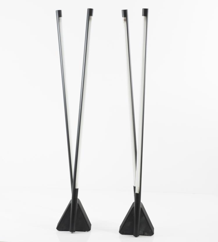 Bild 1 zu Objekt, Two 'Flu' ceiling lights, 1980, Rodolfo Bonetto, Luci Illuminazione, Cinisello, 137B 560