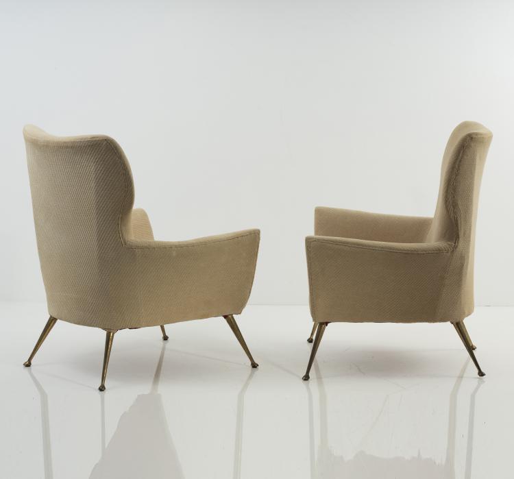 Bild 1 zu Objekt, Two easy chairs, 1950s, Italien, 139B 310