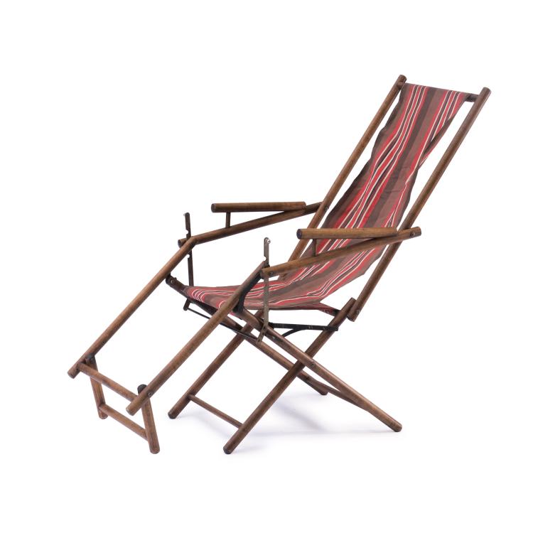 Hauptbild zu Objekt, Folding lawn chair, 1930s, Assfalg, Z&uuml;rich, 139B 225