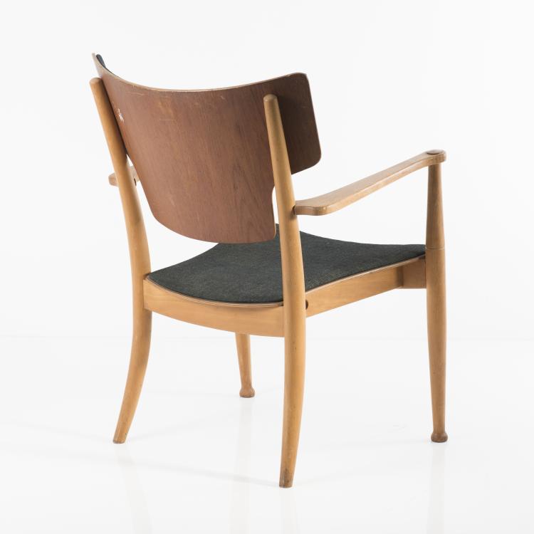 Bild 1 zu Objekt, Armlehnsessel 'Portex', 1944, Peter Hvidt, Fritz Hansen, Aller&oslash;d, 137A 39