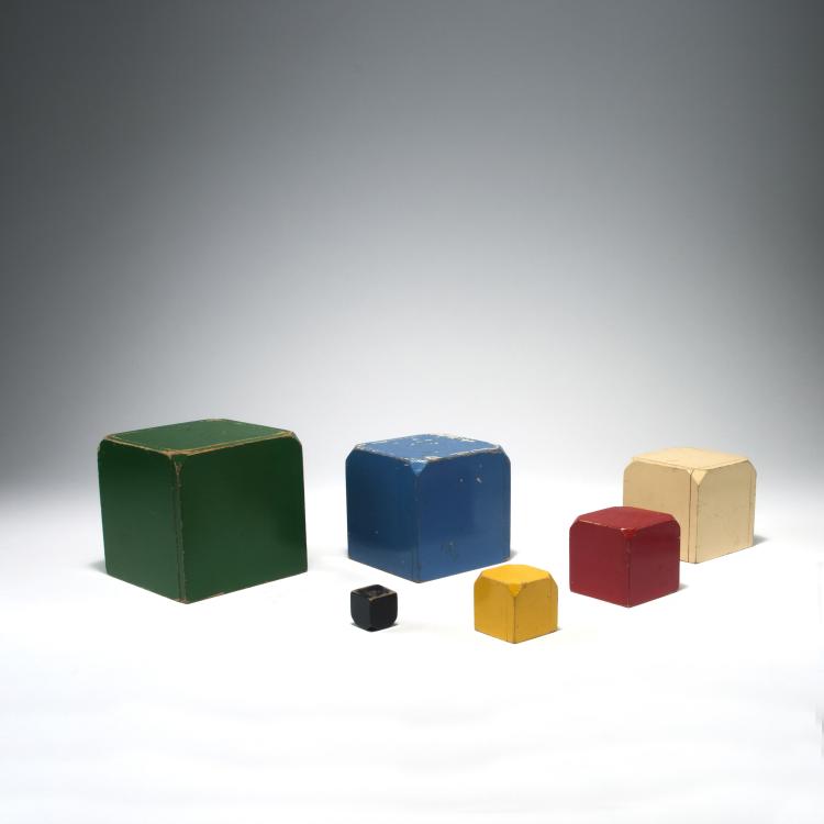 Bild 1 zu Objekt, W&uuml;rfelbaukasten '856', um 1959, ADO, Berg en Bosch, Apeldoorn, Niederlande, 137B 393