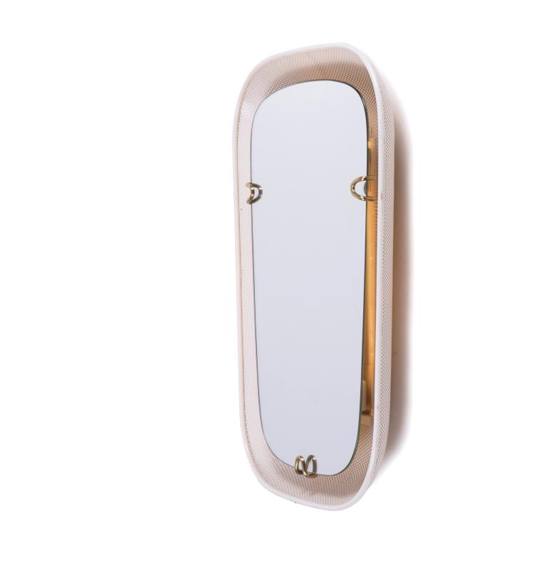 Hauptbild zu Objekt, Beleuchteter Wandspiegel, um 1958, Vereinigte Werkst&auml;tten, M&uuml;nchen (zugeschrieben), 137B 339