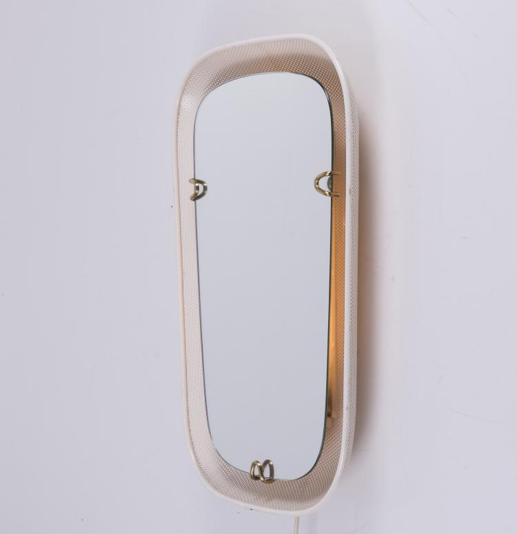 Bild 1 zu Objekt, Beleuchteter Wandspiegel, um 1958, Vereinigte Werkst&auml;tten, M&uuml;nchen (zugeschrieben), 137B 339