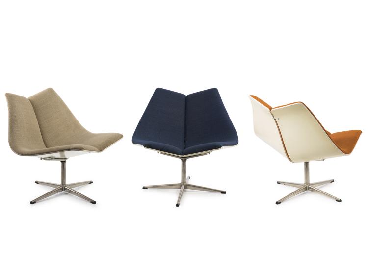 Hauptbild zu Objekt, Drei Sessel, 1960er Jahre, Ebena Lasalle Furniture Inc., Montr&eacute;al, Qu&eacute;bec, Canada, 137B 421