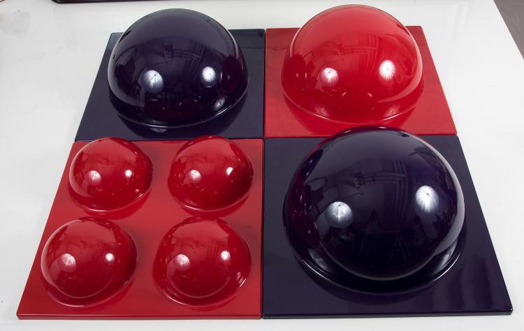 Bild 1 zu Objekt, Vier Wandelemente f&uuml;r die Visiona II, 1969/70, Verner Panton, Horlacher, Schweiz (zugeschrieben), 137A 195