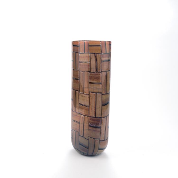 Bild 1 zu Objekt, 'Tessere ambra' vase, 1957, Ercole Barovier, Barovier & Toso, Murano, 137C 693