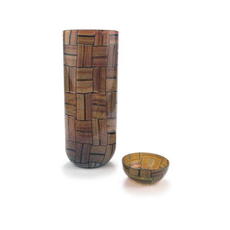 Bild 3 zu Objekt, 'Tessere ambra' vase, 1957, Ercole Barovier, Barovier & Toso, Murano, 137C 693