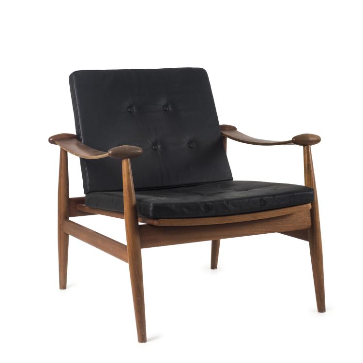 Hauptbild zu Objekt, Armlehnsessel 'FD 133' - 'Spade chair', 1953, Finn Juhl, France & Daverkosen, Kopenhagen, 137A 61