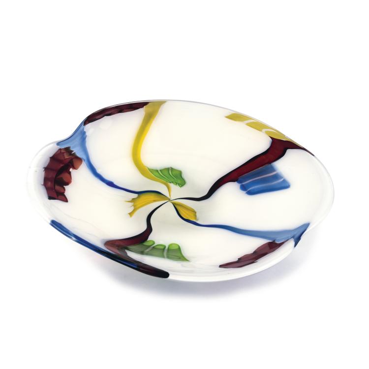 Hauptbild zu Objekt, 'Bandiere' plate, c1956, Anzolo Fuga, A.Ve.M., Murano, 137C 739