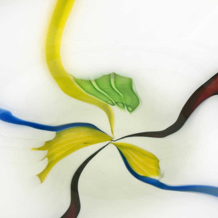 Bild 1 zu Objekt, 'Bandiere' plate, c1956, Anzolo Fuga, A.Ve.M., Murano, 137C 739