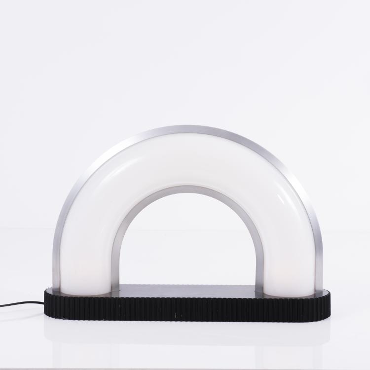 Bild 2 zu Objekt, 'Mezzo Bow' table light, 1976, Adalberto Dal Lago, Francesconi, Brescia, 137B 503