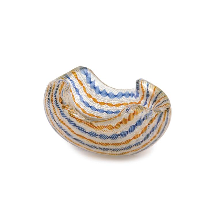 Hauptbild zu Objekt, 'Canne trasversale' bowl, c1955, Archimede Seguso, Seguso, Archimede, Murano, 137C 713