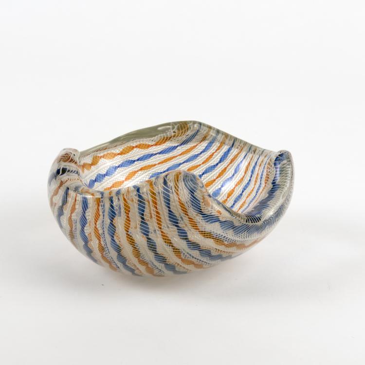 Bild 1 zu Objekt, 'Canne trasversale' bowl, c1955, Archimede Seguso, Seguso, Archimede, Murano, 137C 713