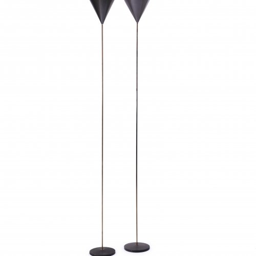 Two 'Lte 5 Imbuto' floor lamps, 1954