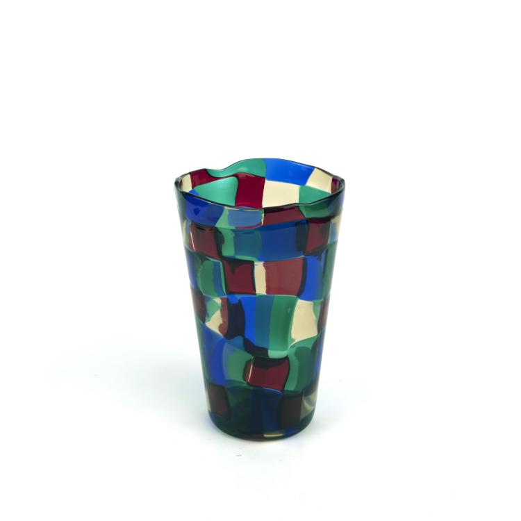 Bild 2 zu Objekt, 'Pezzato' vase, c1951, Fulvio Bianconi, Venini & C., Murano, 137C 640