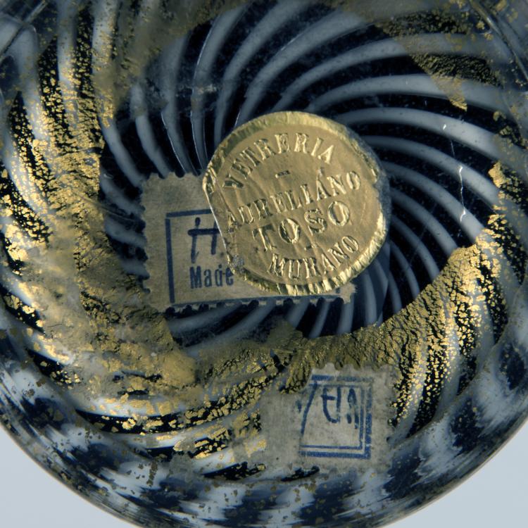 Bild 2 zu Objekt, 'Mezza filigrana' vase, c1954, Dino Martens, Toso, Aureliano, Murano, 137C 704