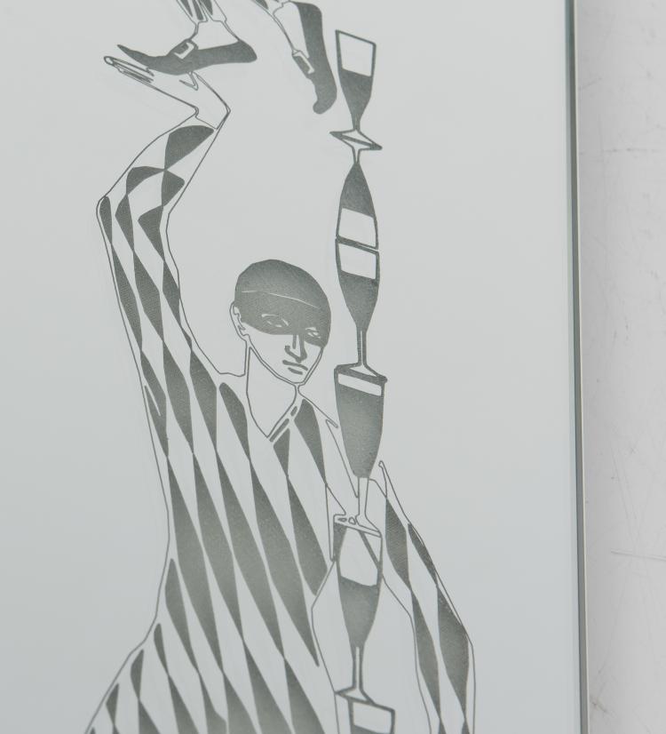 Bild 1 zu Objekt, Beleuchteter Spiegel 'Acrobati', 2000er Jahre , Barnaba Fornasetti, Antonangeli Illuminazione, Paderno Dugnano/Mailand, 137B 558