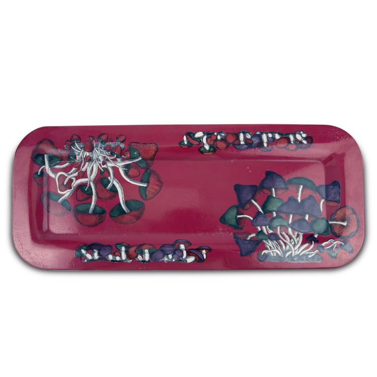 Hauptbild zu Objekt, Tablett 'Funghi', 1950/60er Jahre, Piero Fornasetti, Fornasetti, Mailand, 137B 533