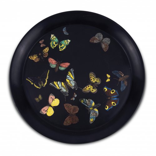 'Farfalle nero' tray, 1950/60s