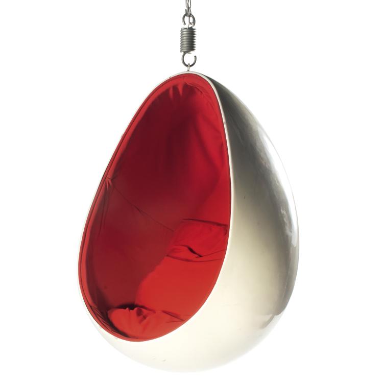 Hauptbild zu Objekt, H&auml;ngesessel 'Ovalia' (Variante), 1968, Henrik Thor-Larsen, Italien (zugeschrieben), 137A 194