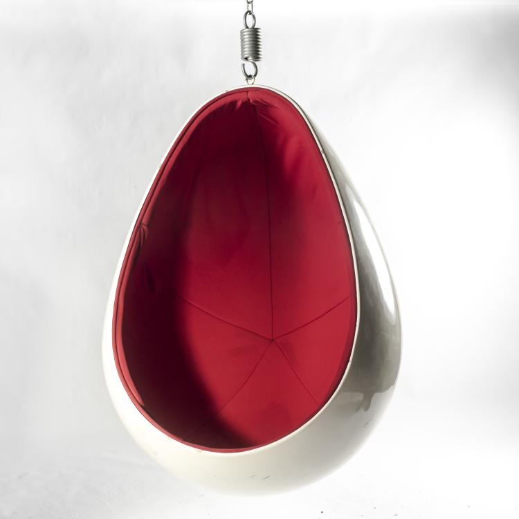 Bild 2 zu Objekt, H&auml;ngesessel 'Ovalia' (Variante), 1968, Henrik Thor-Larsen, Italien (zugeschrieben), 137A 194