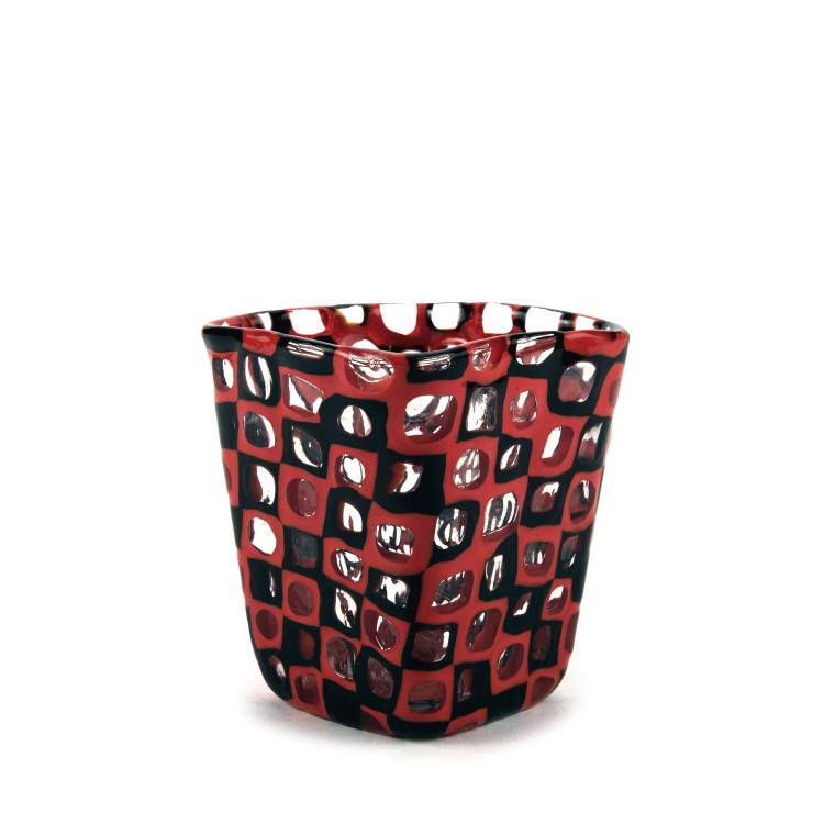 Hauptbild zu Objekt, Vase 'Occhi', 1959/60, Tobia Scarpa, Venini & C., Murano, 137C 653