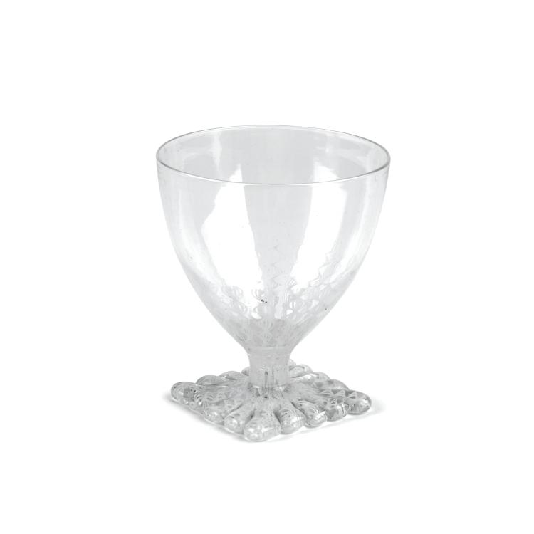 Hauptbild zu Objekt, 'Cristallo e filigrana' wine glass, c1933, Tomaso Buzzi, Venini & C., Murano, 137C 610