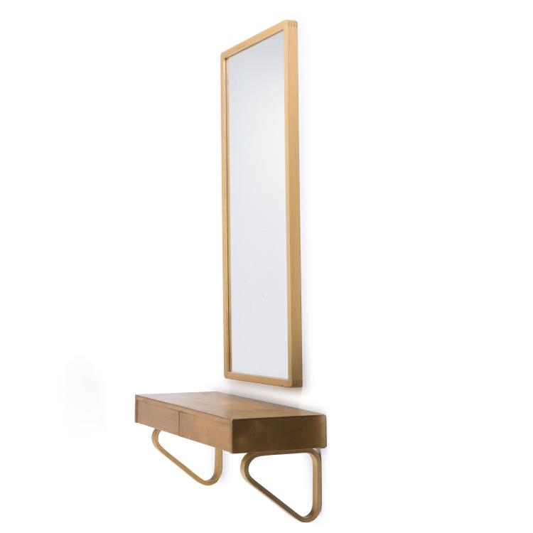 Hauptbild zu Objekt, Shelf with drawers and mirror, c1936-38, Alvar Aalto, Artek, Helsinki, 137A 14