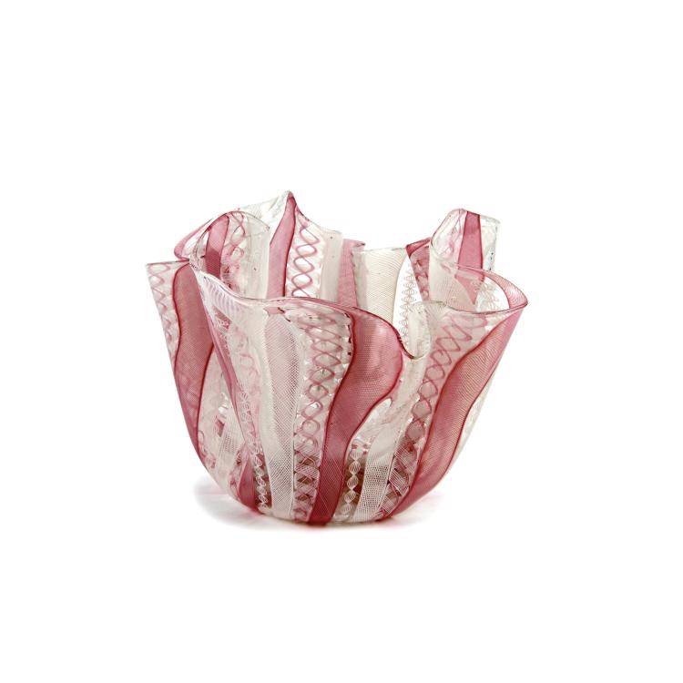 Hauptbild zu Objekt, 'Fazzoletto zanfirico' vase, 1949/50, Fulvio Bianconi, Venini & C., Murano, 137C 634