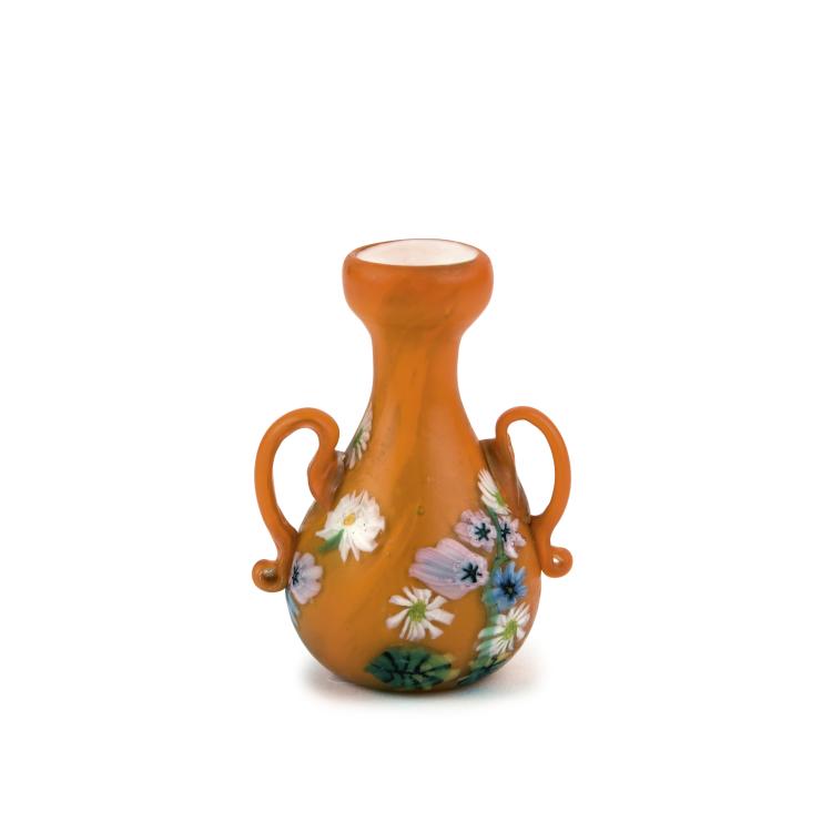 Hauptbild zu Objekt, Henkelvase 'Floreale', 1910-14, Toso, Fratelli, Murano, 137C 753