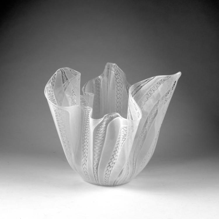 Hauptbild zu Objekt, 'Fazzoletto zanfirico' vase, 1949/50, Fulvio Bianconi, Venini & C., Murano, 137C 635