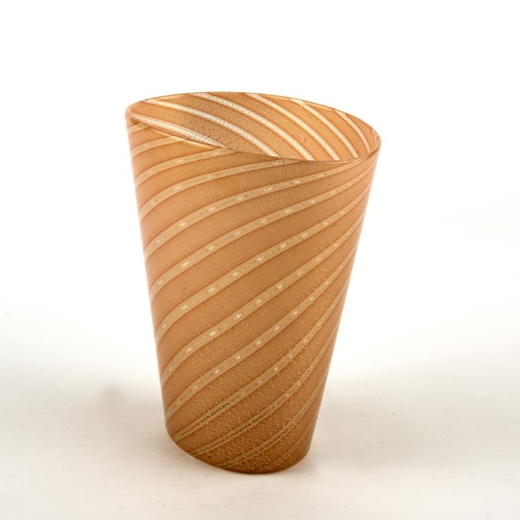 Bild 1 zu Objekt, 'A fasce' vase, c1948, Flavio Poli, Seguso Vetri d'Arte, Murano, 137C 732