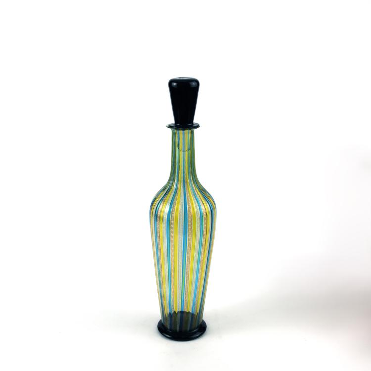 Bild 1 zu Objekt, 'A canne' bottle with stopper, 1962/63, Dino Martens, Toso, Aureliano, Murano, 137C 707