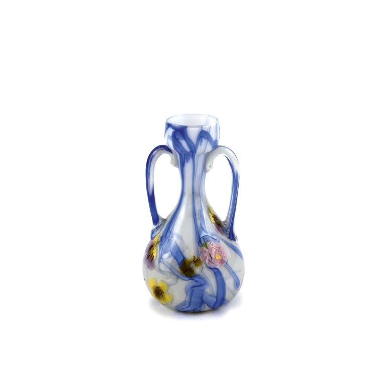 Hauptbild zu Objekt, Henkelvase 'Floreale', 1910-14, Toso, Fratelli, Murano, 137C 754