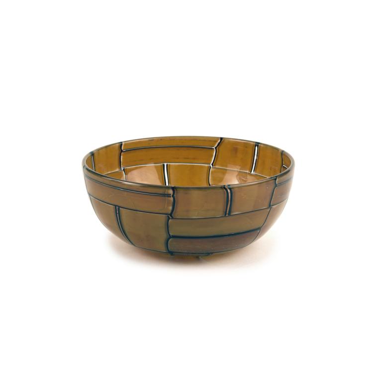 Hauptbild zu Objekt, 'Tessere ambra' bowl, 1957, Ercole Barovier, Barovier & Toso, Murano, 137C 694